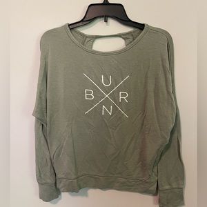 Burn Boot Camp Mint Green Open Back Sweater - Small